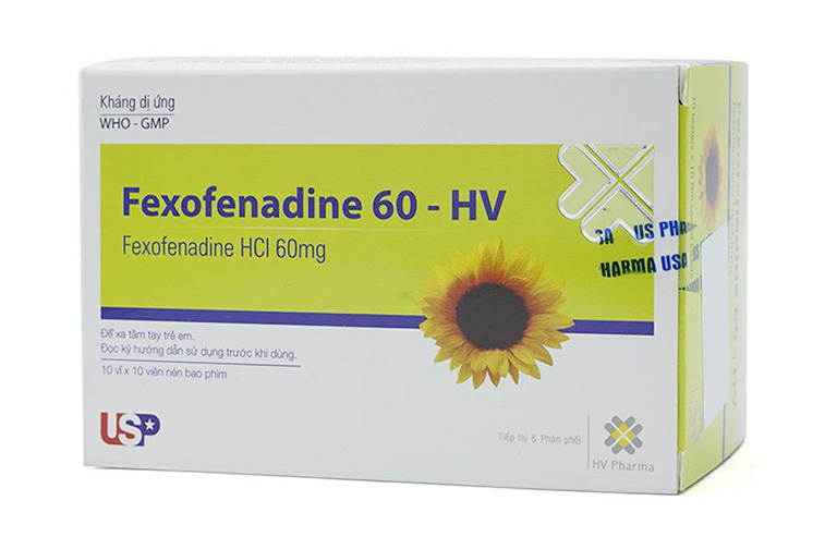 Thuốc uống trị mề đay Fexofenadine Hydrochloride