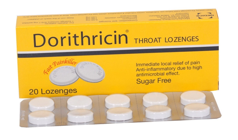 Thuốc ngậm Dorithricin chữa viêm họng