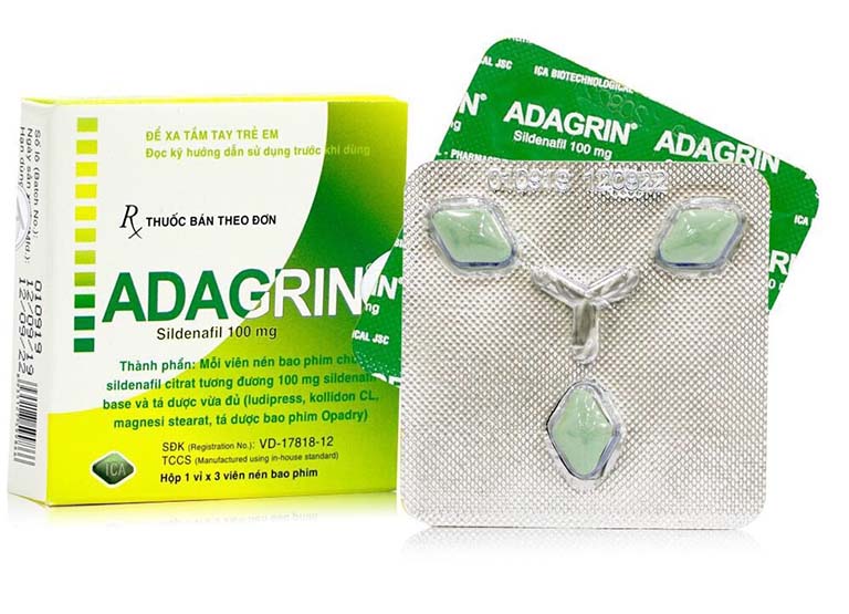Thuốc điều trị rối loạn cương dương -  Adagrin 100