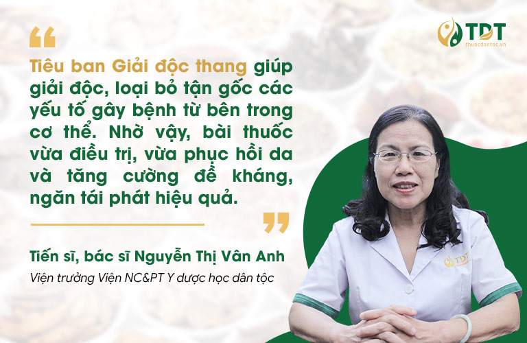 Bác sĩ Nguyễn Thị Vân Anh đánh giá cao phép trị của bài thuốc