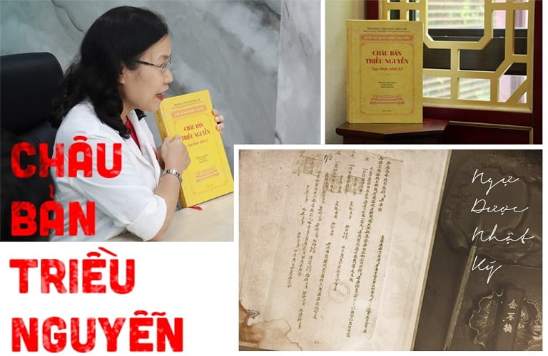Bác sĩ Nguyễn Thị Vân Anh cầm trên tay cuốn “Châu Bản Triều Nguyễn - Ngự dược nhật ký”