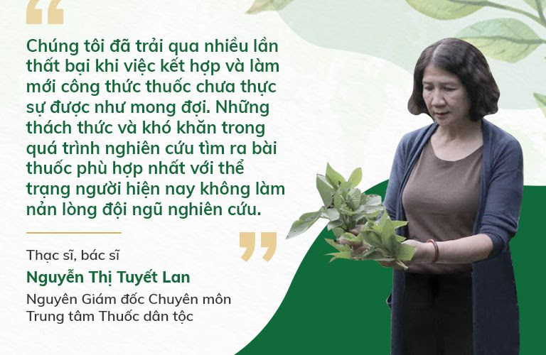 Thạc sĩ, bác sĩ Nguyễn Thị Lan đánh giá cao bài thuốc Tiêu ban Giải độc thang 