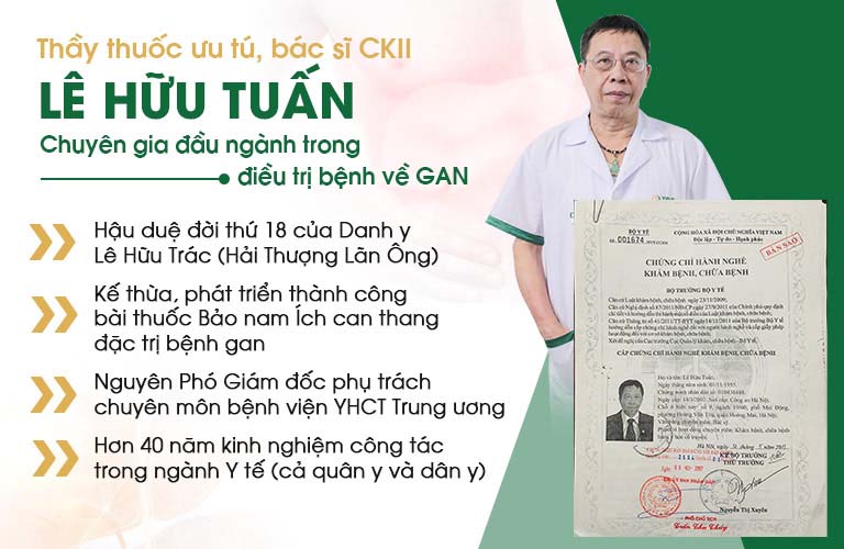 Bác sĩ Lê Hữu Tuấn - Chuyên gia hơn 40 năm kinh nghiệm trong lĩnh vực YHCT