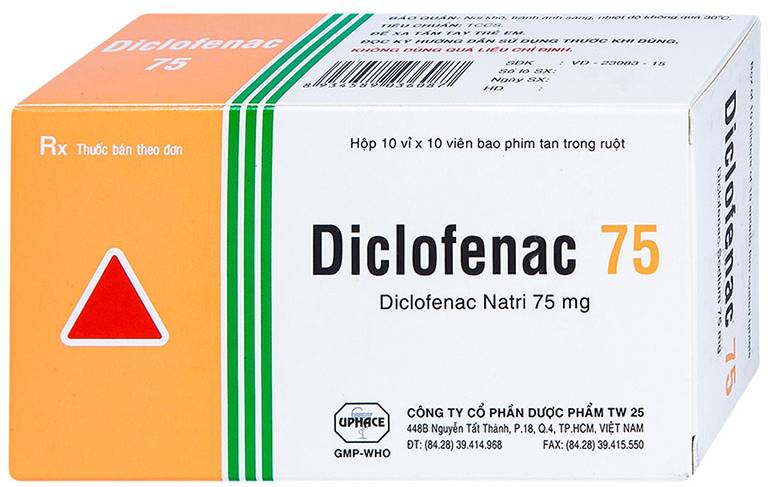 Thuốc Diclofenac giúp giảm đau thần kinh toạ
