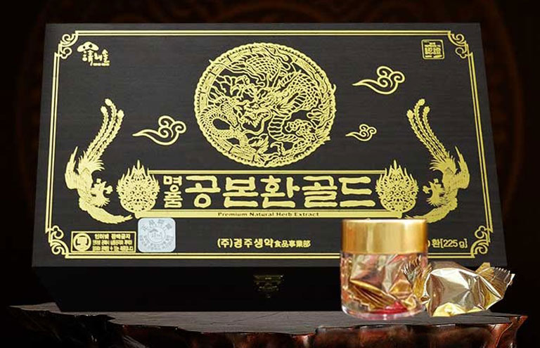 Đông trùng hạ thảo dạng viên hộp đen Gold của Hàn Quốc nổi tiếng thế giới