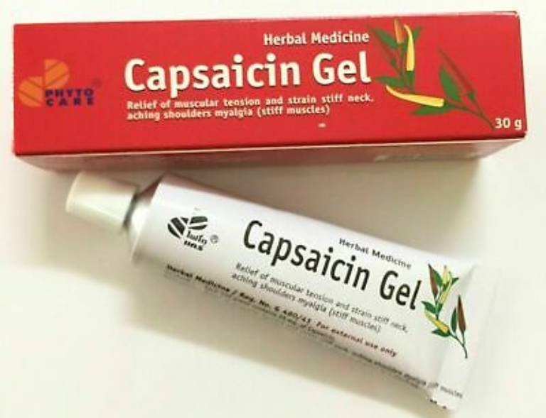 Capsaicin gel - Thuốc bôi cải thiện đau lưng