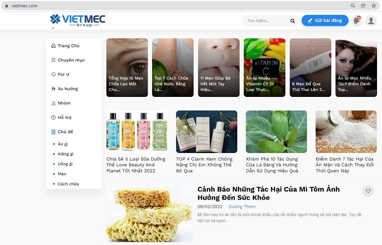 Vietmec.com hướng đến trở thành địa chỉ uy tin được đông đảo người Việt tin chọn